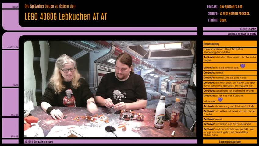 Die Spitzohrs bauen den LEGO Lebkuchen AT-AT